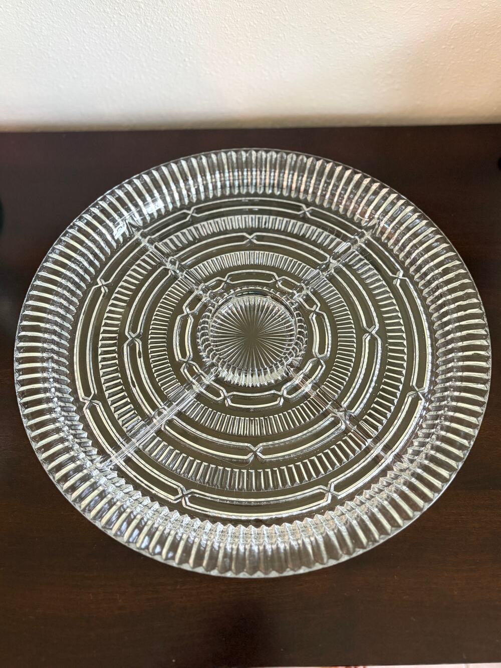 Vintage Anchor Hocking Queen Mary #2507 14” Divided Sectional Serving Tray